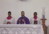 Santa Missa celebrando o quinto aniversário do Grupo de Oração Ágape (16/03/16) | <strong>Crédito: </strong>Leniéverson / Pascom
